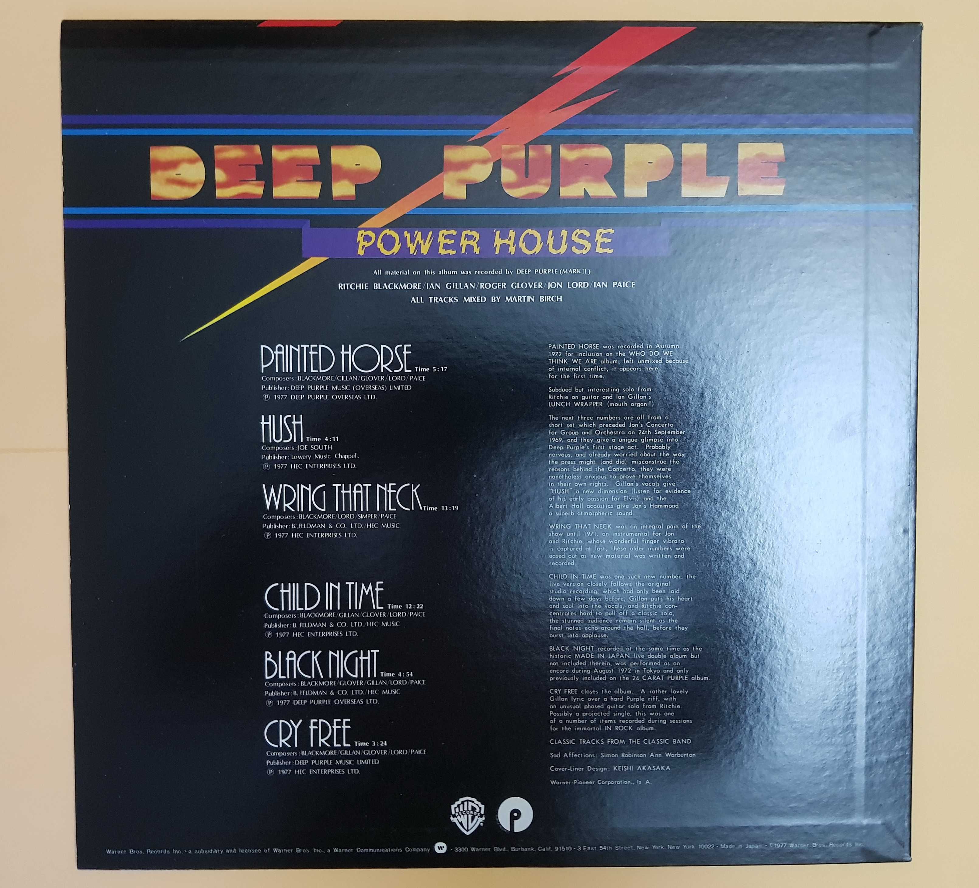 Виниловая пластинка Deep Purple –  Powerhouse (пр-во Япония, 1977)