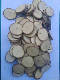 Дървени шайби кръгчета натурално дърво ЕКО БИО декупаж ръчна изработка