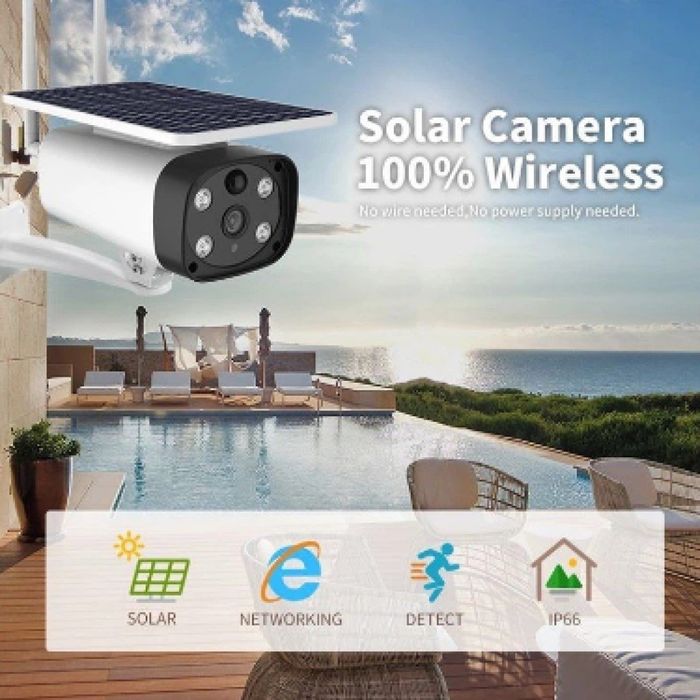 Соларна камера Цветно нощно и дневно виждане.