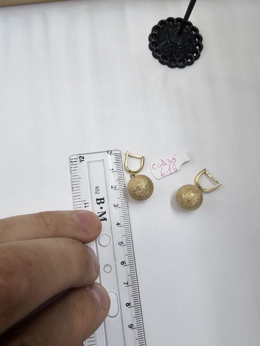 Vand cercei din aur 14 k 6.1 g cod 35