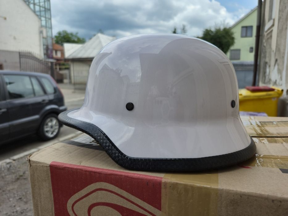 Casca moto nazy open face model german WW2 marime XL