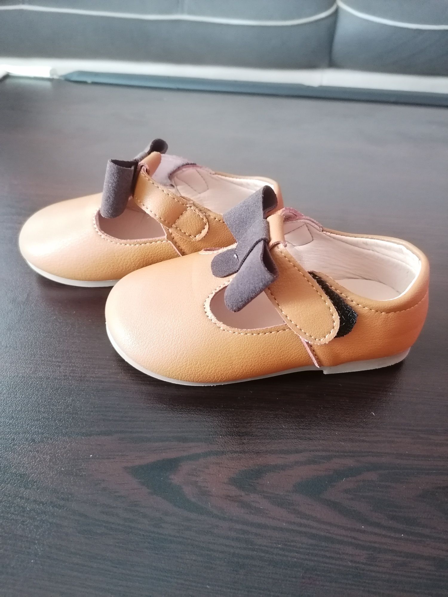 Детски обувки за момичета от естествена кожа