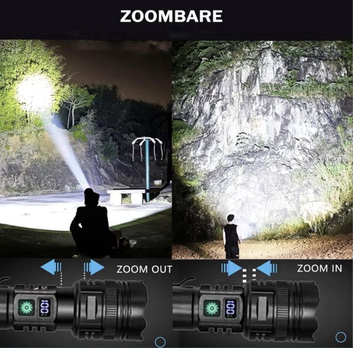 Lanterna 100000 lumeni, led 35w, 3000 metri noua