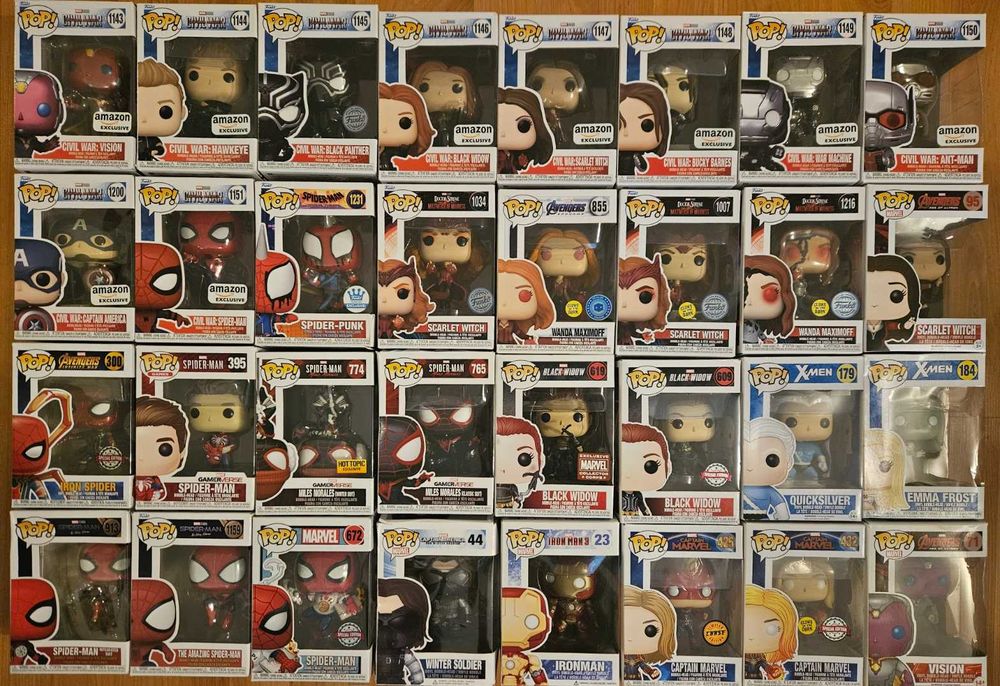 Marvel и DC Universe Funko pop