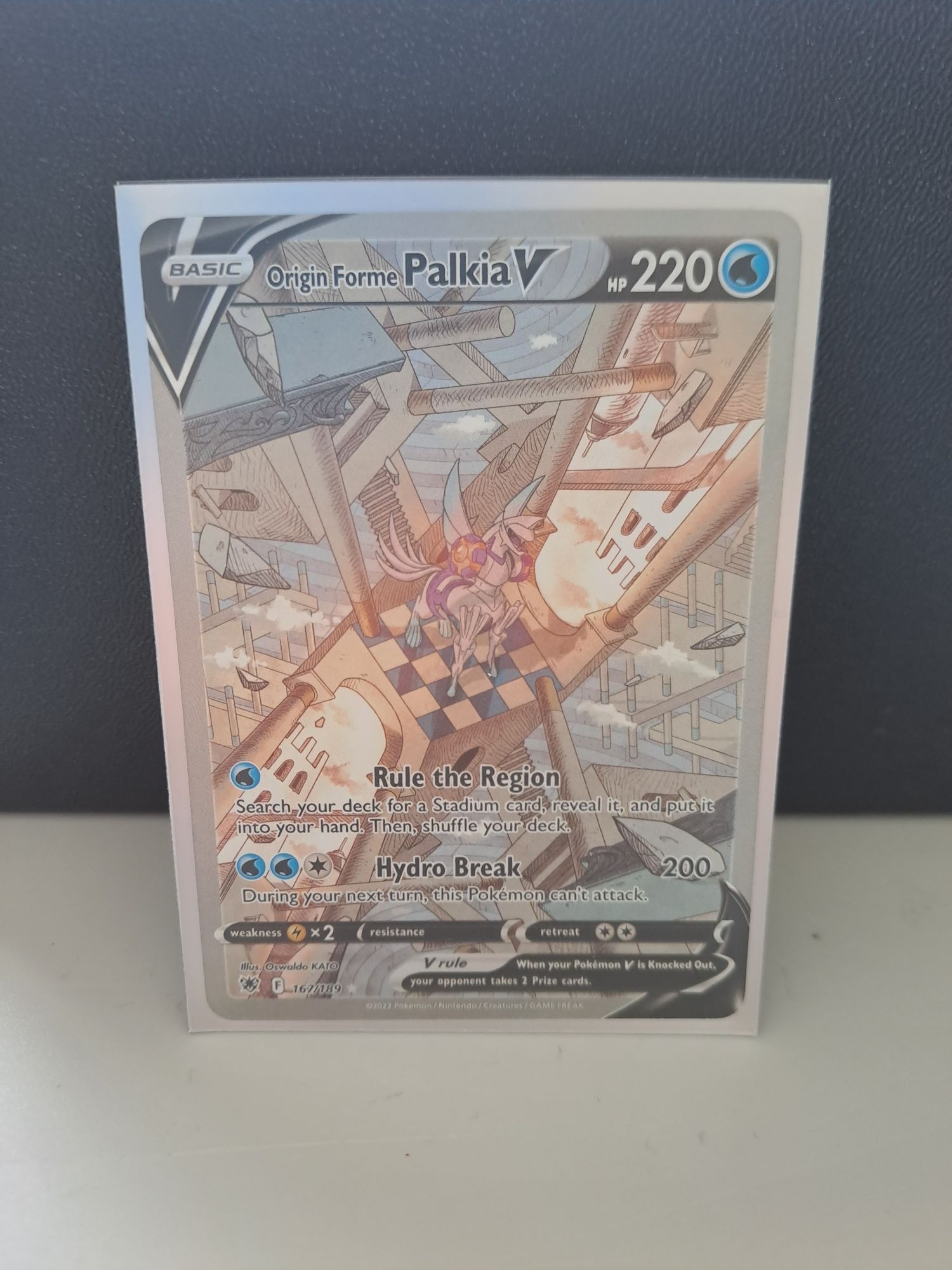 Origin Forme Palkia V Pokemon card !!