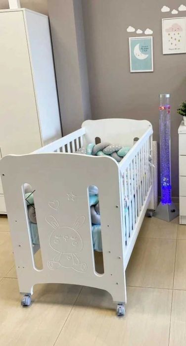 Детска кошара на 3 нива и подвижна страна