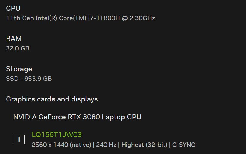 Razer Blade 15 advanced