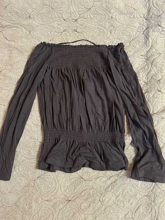 Bluza cu umerii goi, S. Oliver, maro