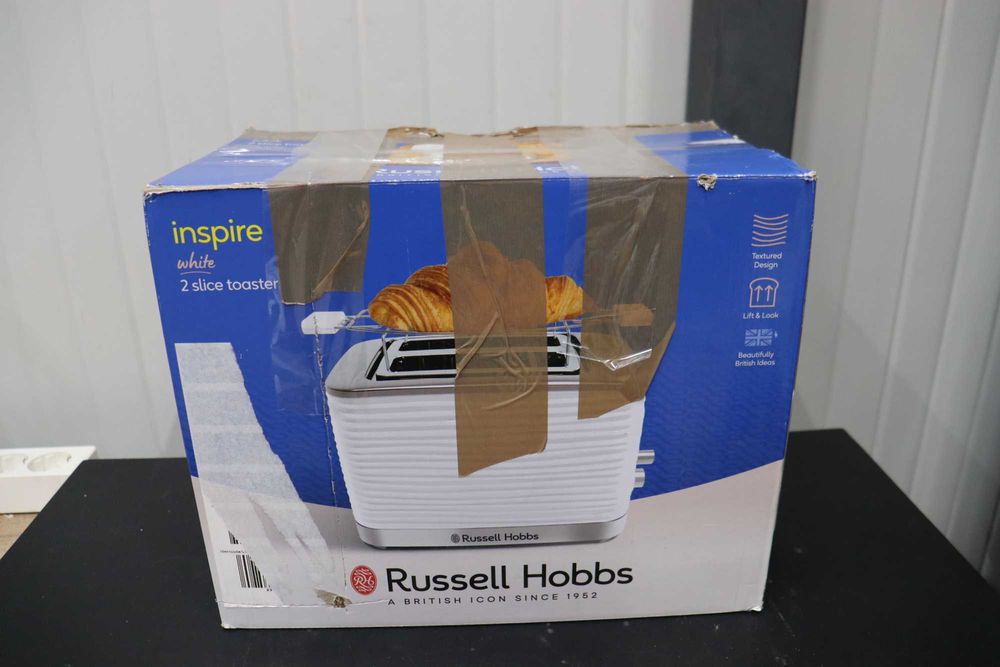 Тостер Russell Hobbs Inspire White, 6 регулируеми нива на препичанe