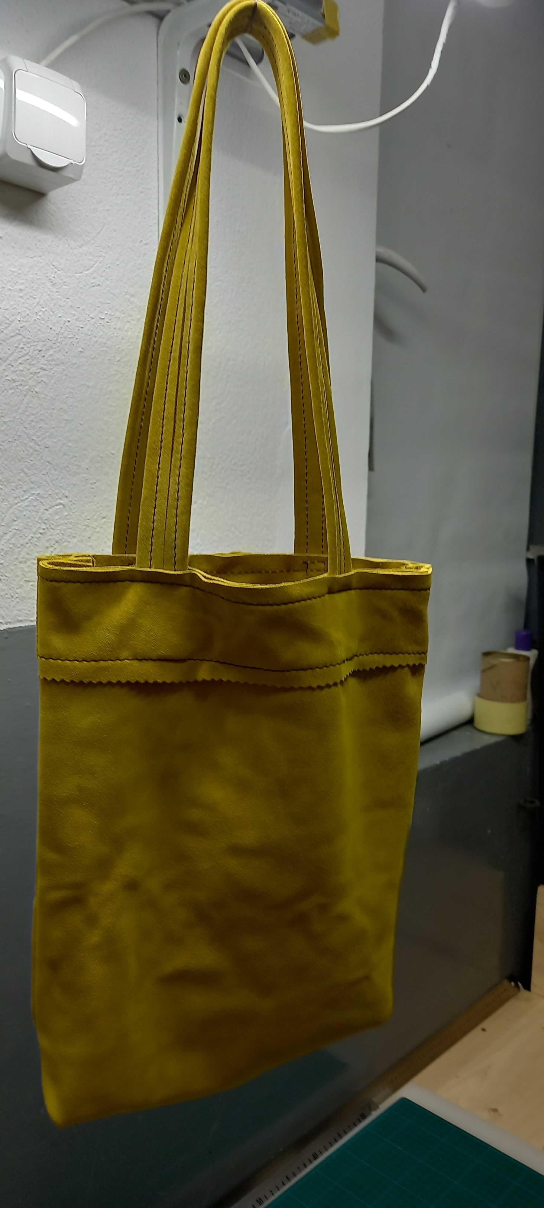 Tote Bag - Piele naturala intoarsa