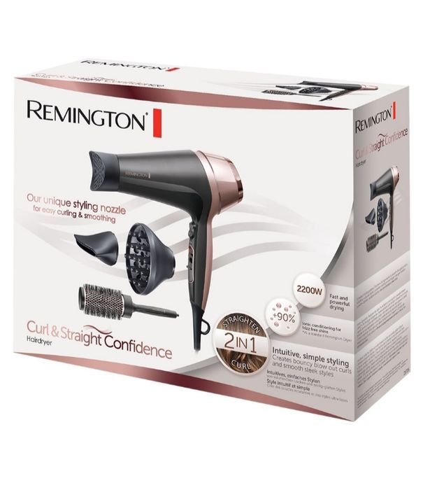НОВ Сешоар за къдрене и изправяне Remington D5706 Curl&Straight Confid