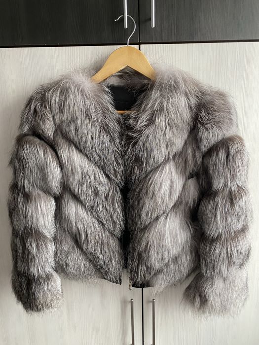 Blana naturala vulpe argintie