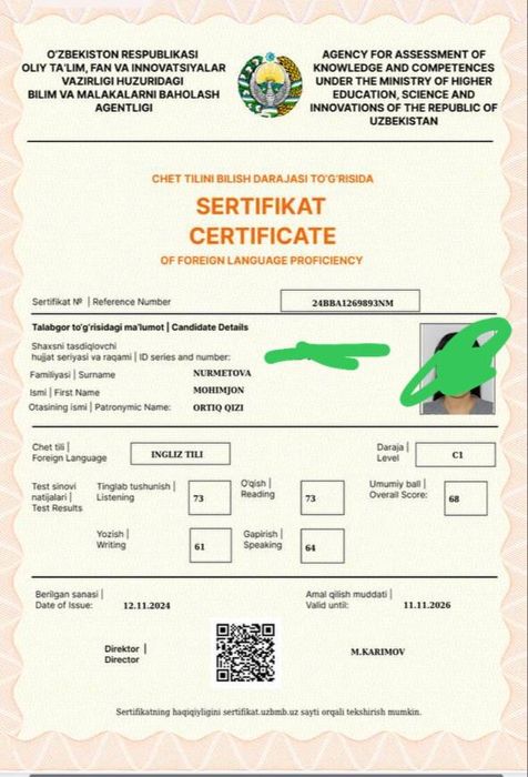Cefr multilevel OFFLINE kursi!!!