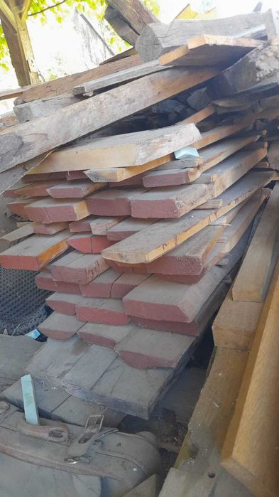 Lemn masiv vechi – Stejar, Frasin, Cireș, pregătit pentru prelucrare