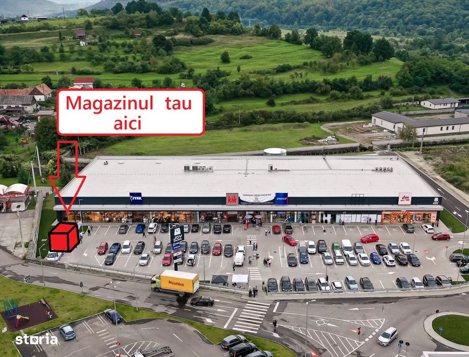 Spatiu comercial de inchiriat, in parcare la Mall, Sovata,