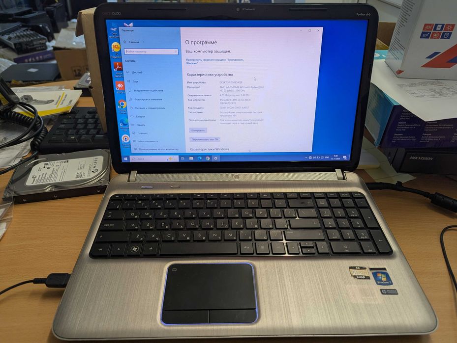 ноутбук HP для офисной работы