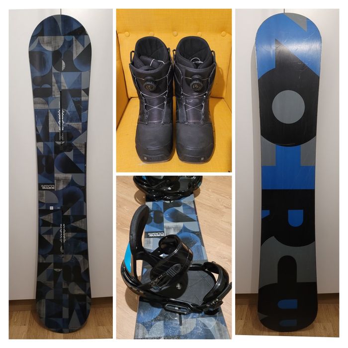 Placa snowboard Burton 155 - 159 + legaturi + boots BOA