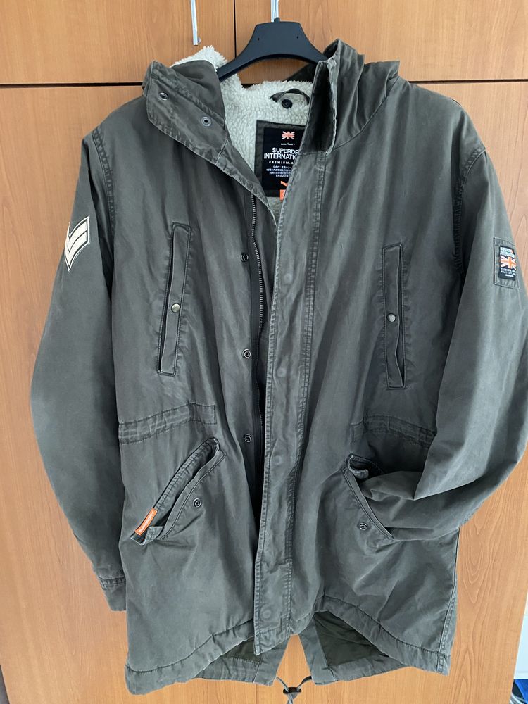 Geaca parka imblanita barbati Superdry