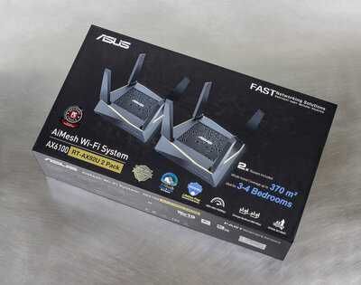 Wi-Fi роутер - Asus RT-AX92U (2 Pack) - AX6100 AiMesh WiFi 6 Tri Band