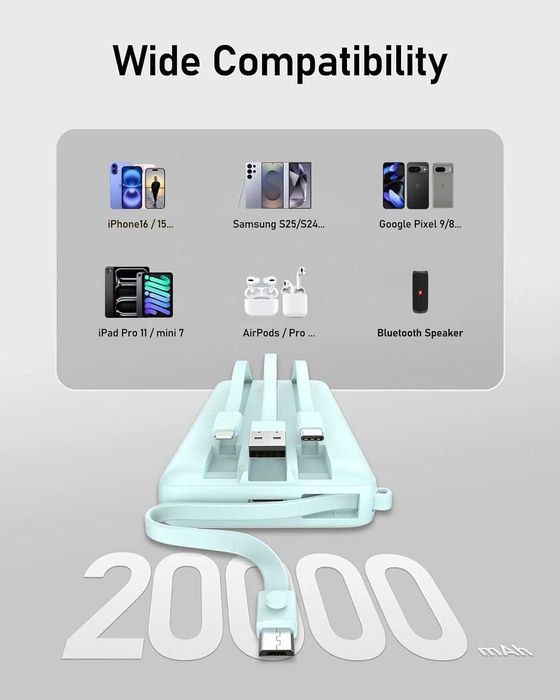 Baterie externa VeekTomx,20000mah,usb C,afisaj led,sigilat