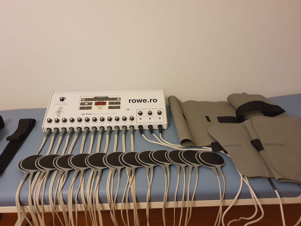 Electrostimulator Professional Combo Rowe, 24 pads+benzi termice