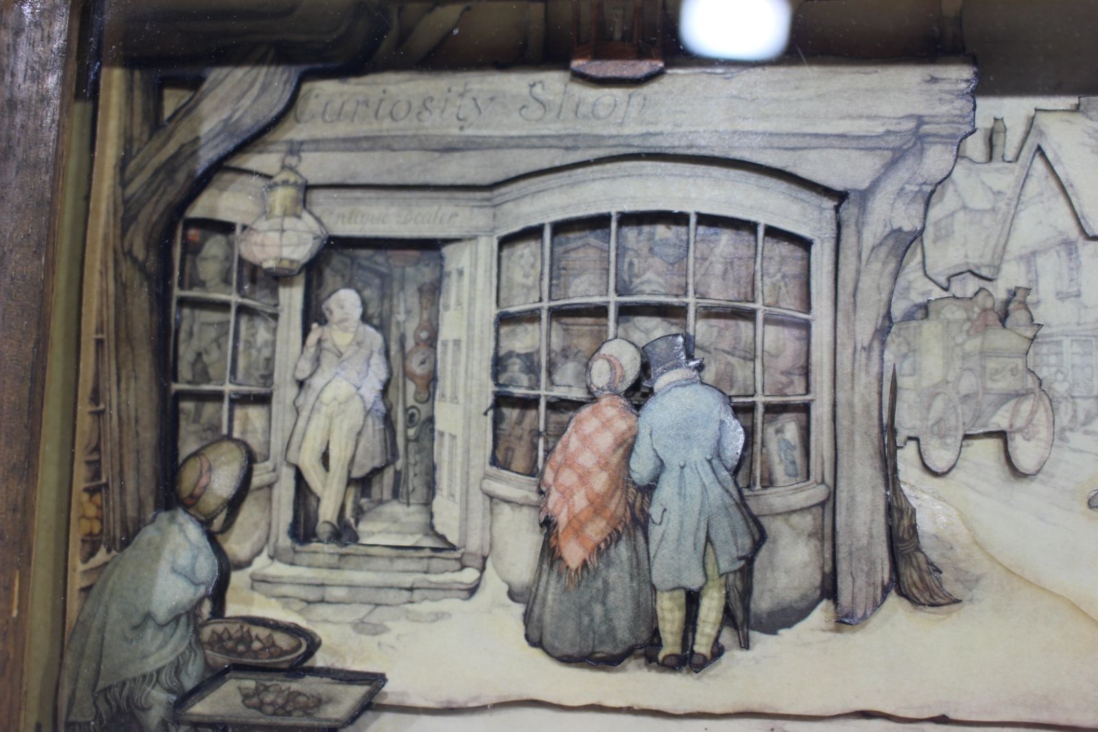 Уникална авторска картина триизмерна Стария антикварен магазин