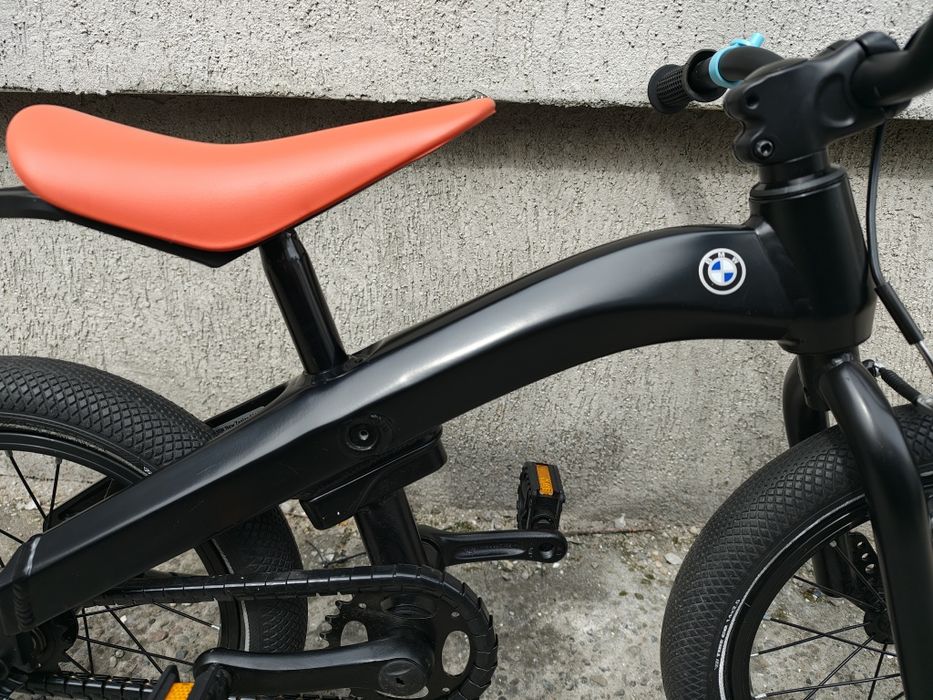 Bicicletă copii BMW Kidsbike 14 Zoll 2 in 1 negru model 2021