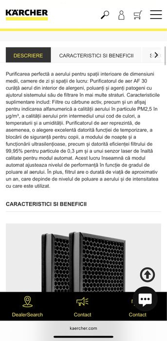 Purificator de aer Karcher AF30