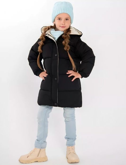 Детская куртка пуховик 4-6 лет для мальчиков и девочек детский зимний