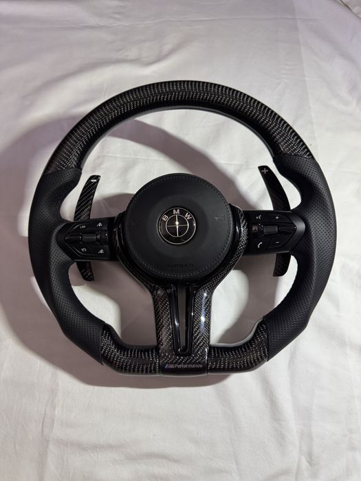 Volan bmw carbon custom , la comanda f01 f06 f10 f32 f30 f15 etc