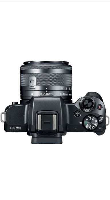 Canon EOS M50 Mirrorless + Obiectiv 15-45mm IS STM, 24.1MP, 4K, Wi-Fi
