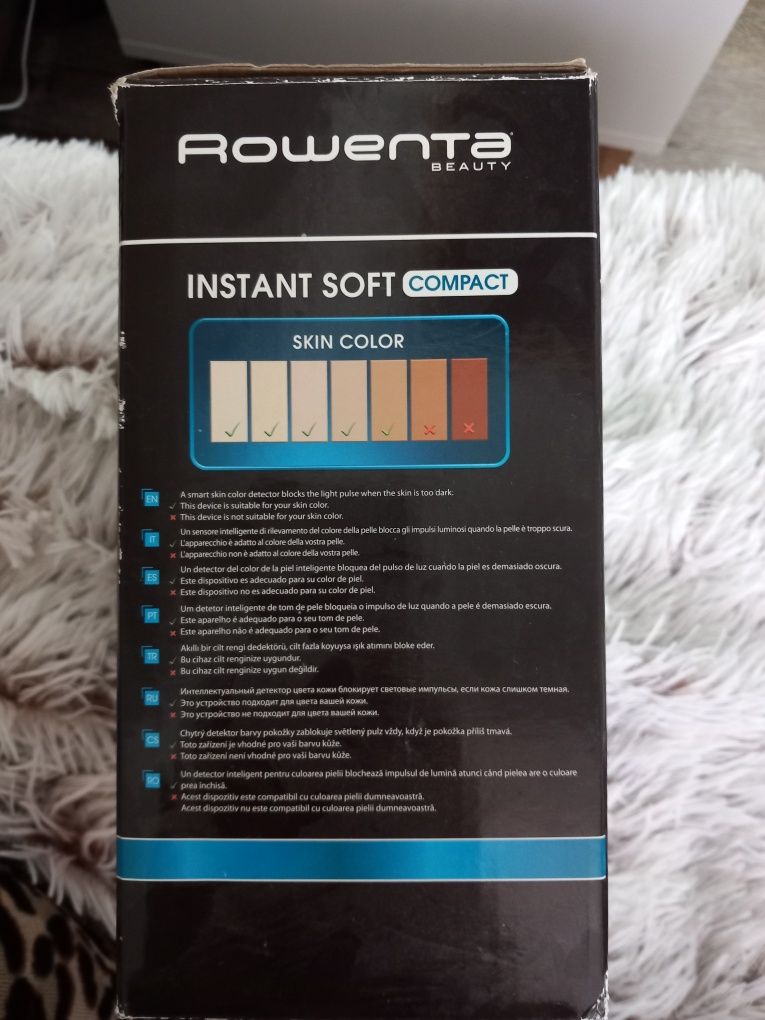 Epilator cu lumină intens pulsată (IPL) Rowenta + cadou Instant Soft C