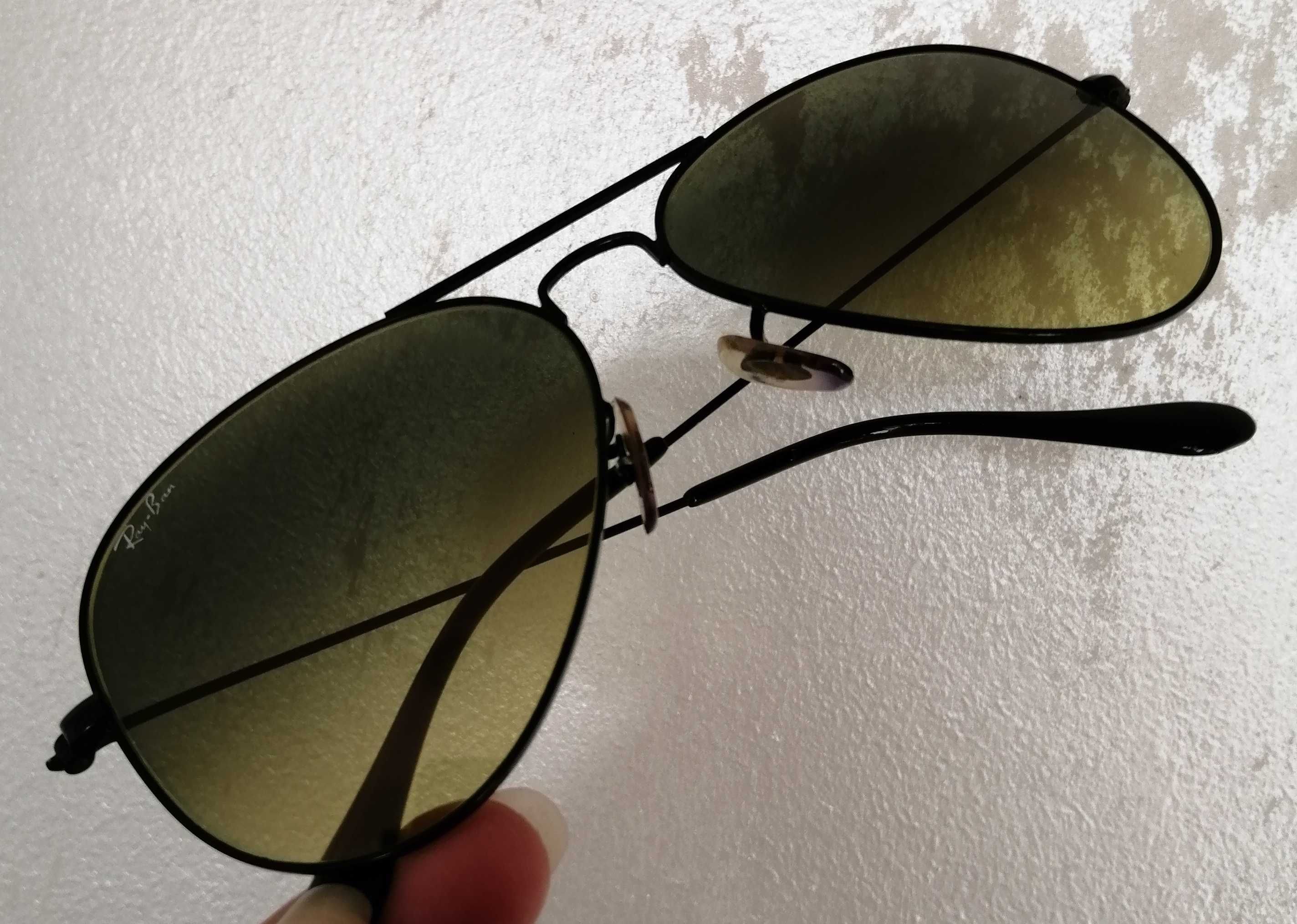 Ochelari de soare Ray Ban de tip Aviator cu toc unisex