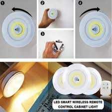 3 броя Безжични LED Светодиодни лампи с дистанционно управление
