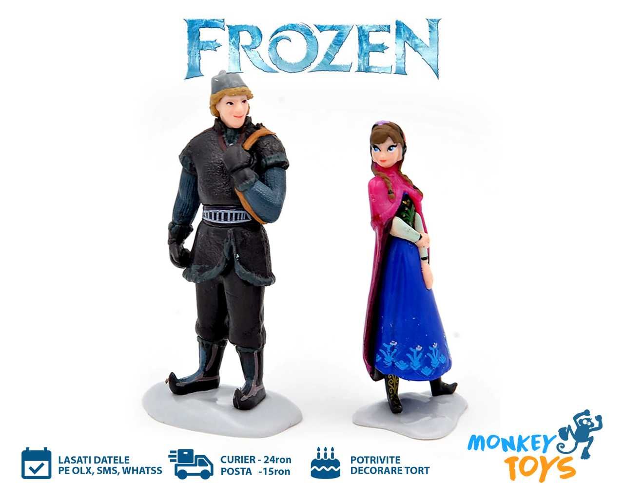 Set jucarii / figurine din desenul Frozen - printesa Anna Elsa Olaf