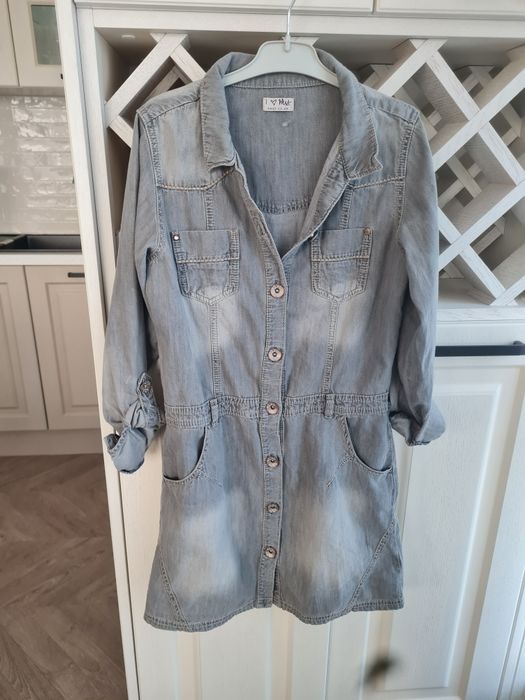 Дънкена рокля Next за възраст 13 години