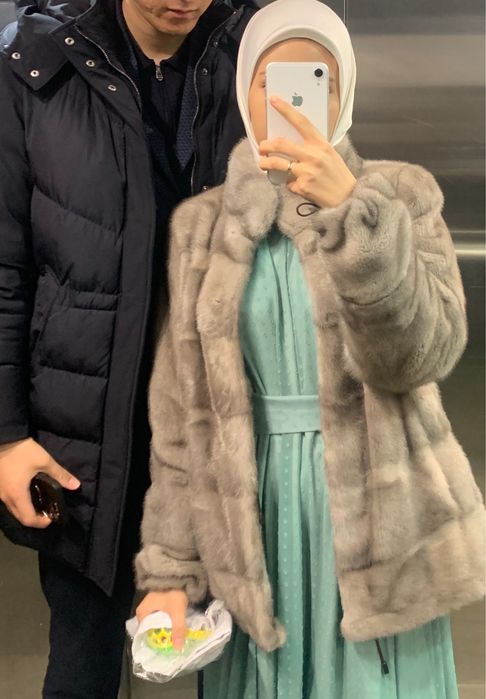 Норковая шуба-трансформер,состояние отличное