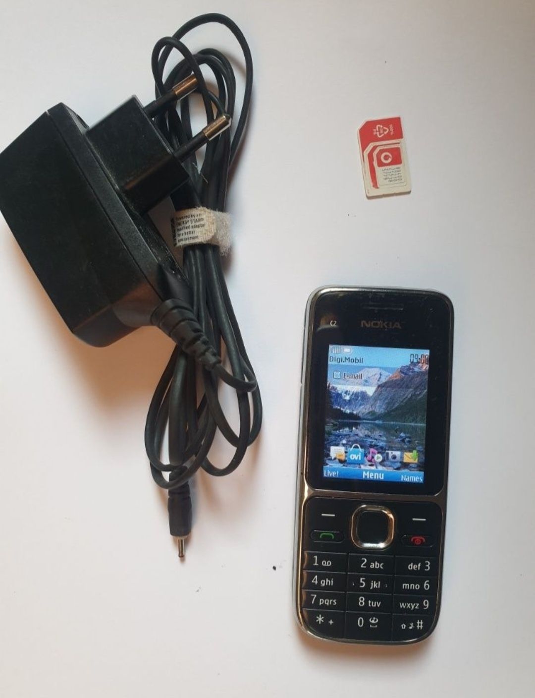 Telefon Nokia C2-01 display color necodat butoane seniori