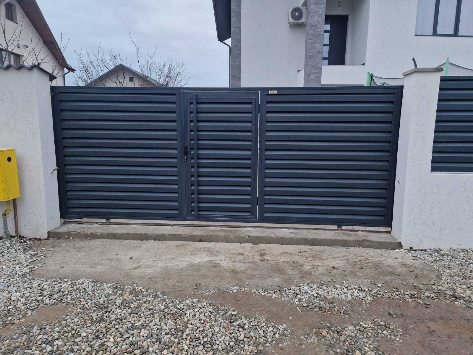 Gard metalic jaluzea | Suruburi ascunse | Piatra Neamt | Model 2025 |