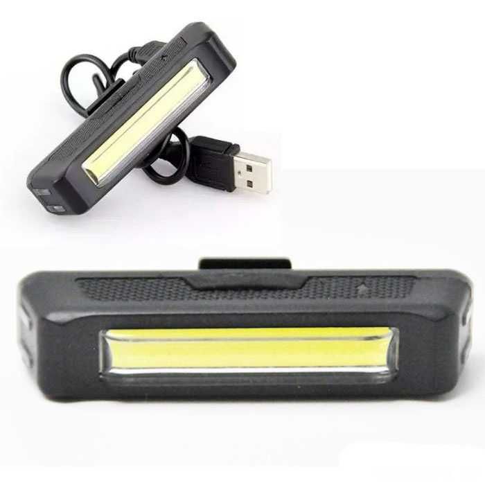 Задна COB LED светлина за велосипед колело LD-2205, Бяла, 120Lum, USB