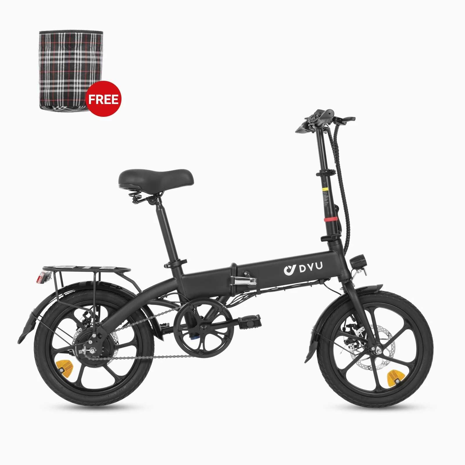 Електрически сгъваем велосипед E-BIKE - DYU 16 инчов