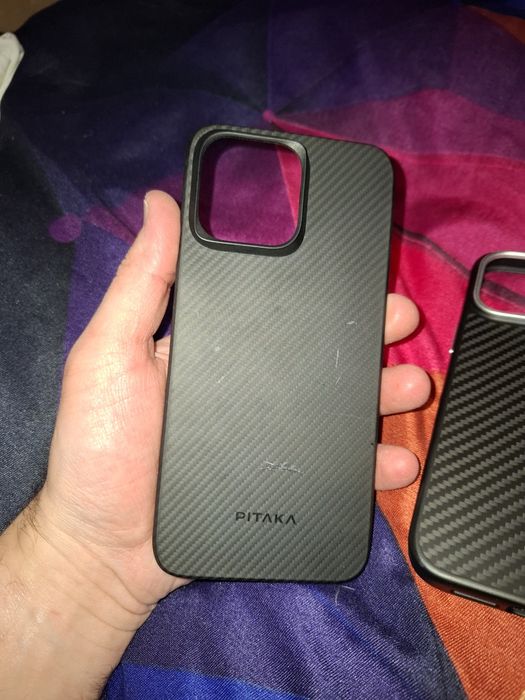 Husa pitaka spigen carbon kevlar iphone 15 pro max