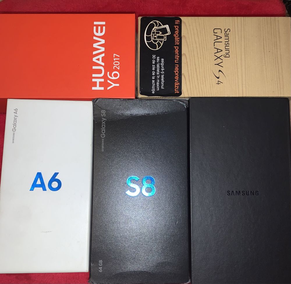 Cutii telefoane Samsung S9+ , S8 S4 A6 A70 J5, iPhone 8 XR , Huawei Y6