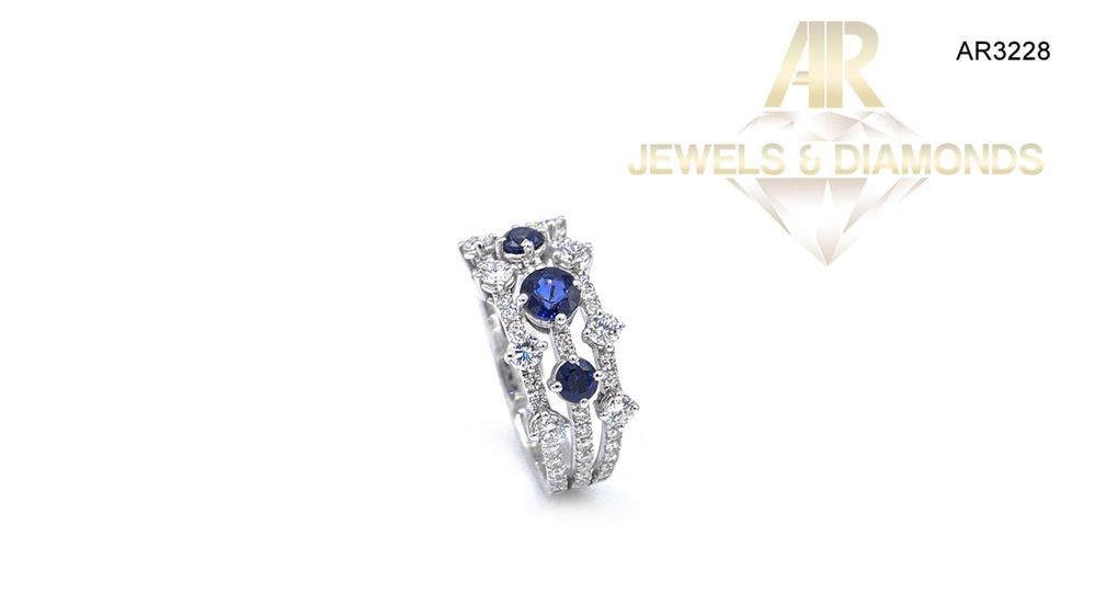 Inel Aur Alb cu Diamant model nou ARJEWELS(AR3228)