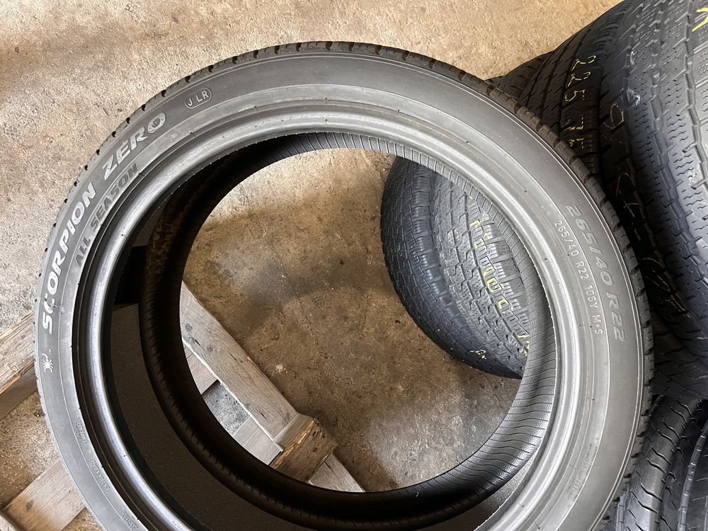 2 anvelope all season 265/40/22 , Pirelli Scorpion , 6.5 mm