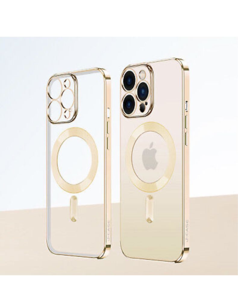 Husa Border Iphone 13/14/15/16E/PRO/MAX Incarcare Magnetica Spate Clea