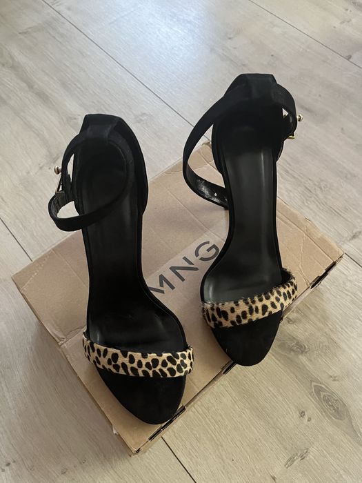 Дамски сандали на висок ток Манго -38 номер