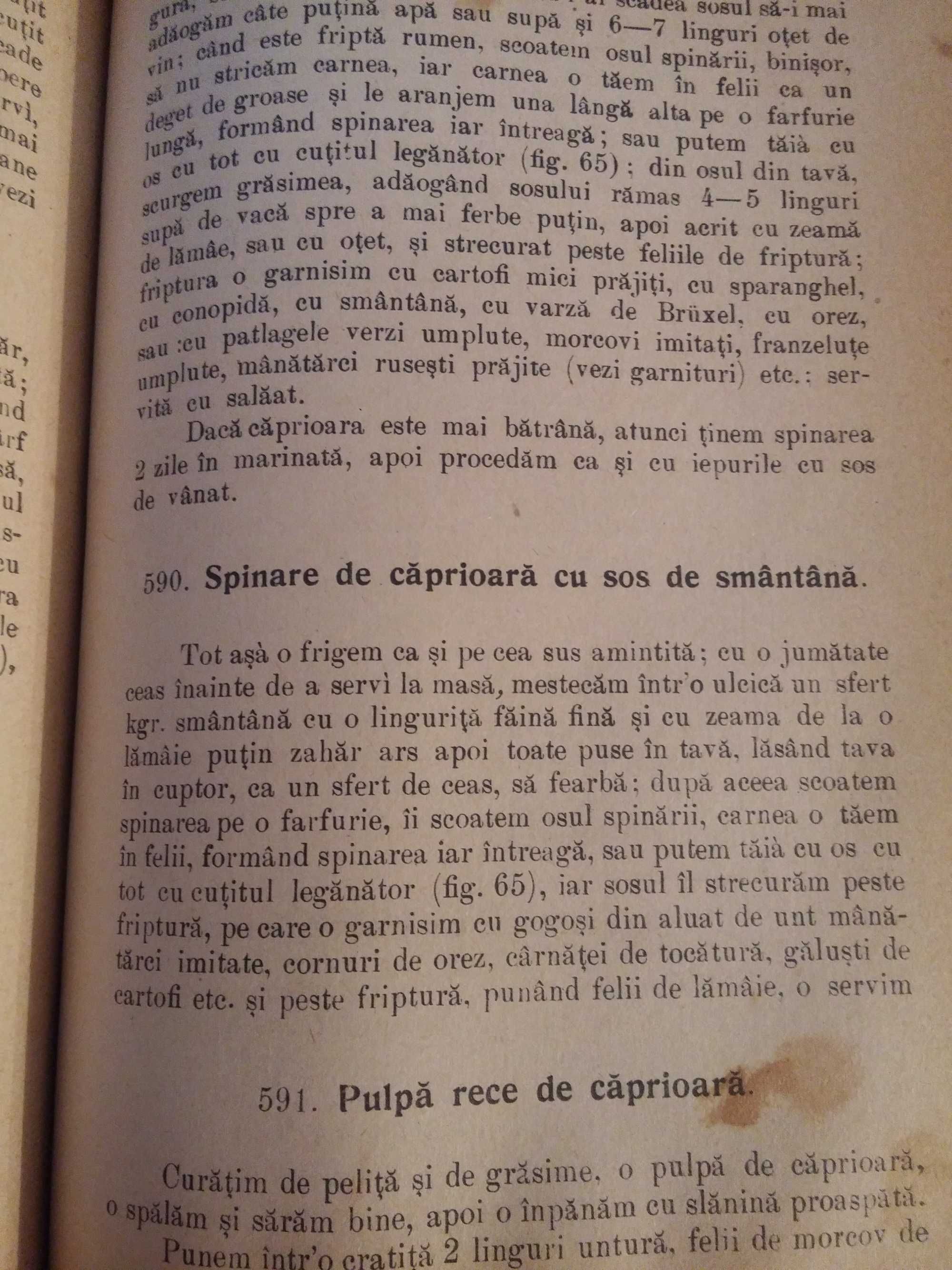 vînd carte de bucate ecaterina comșa din 1922