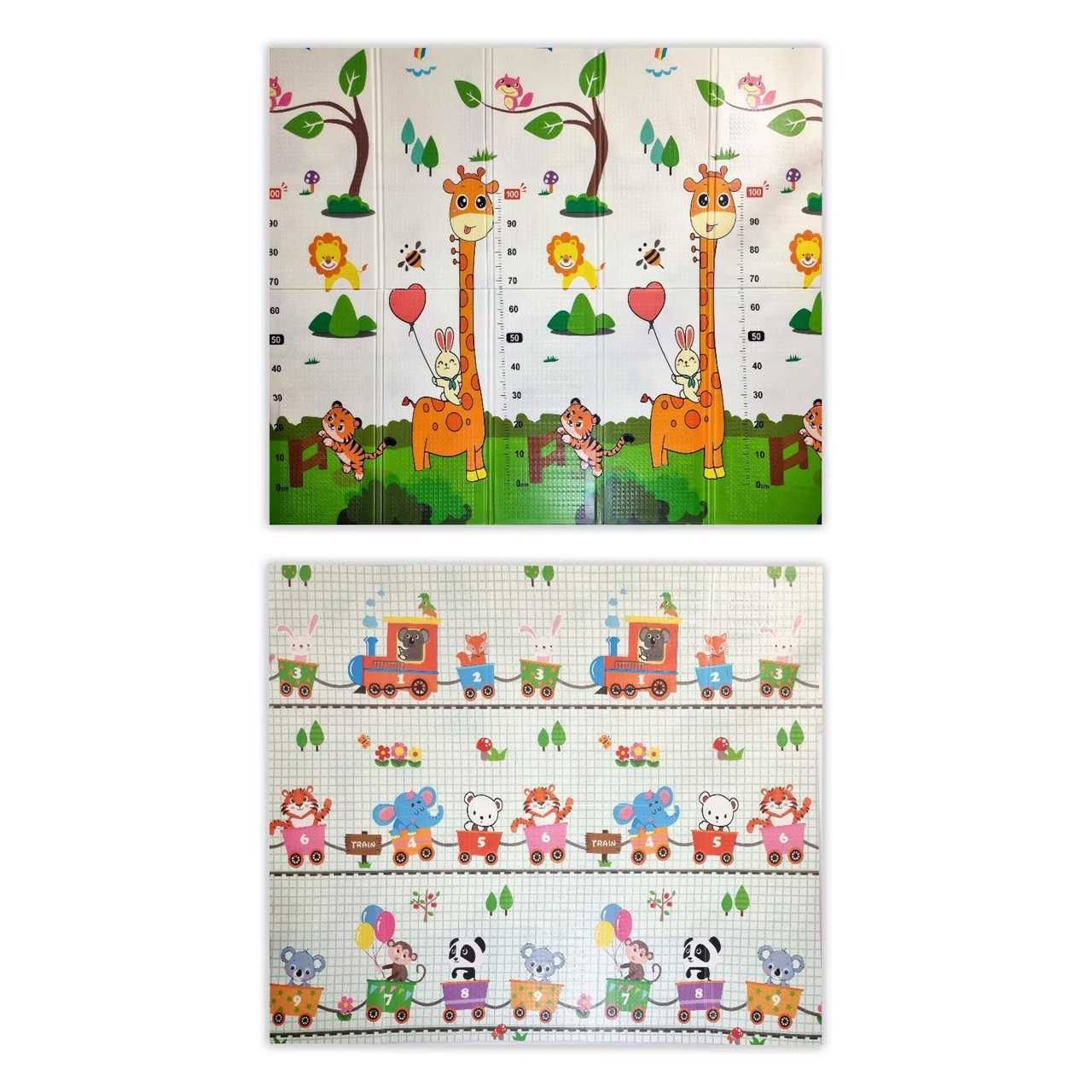 Детско килимче за игра 180x200x1 см + Калъф, Двустранна термо постелка