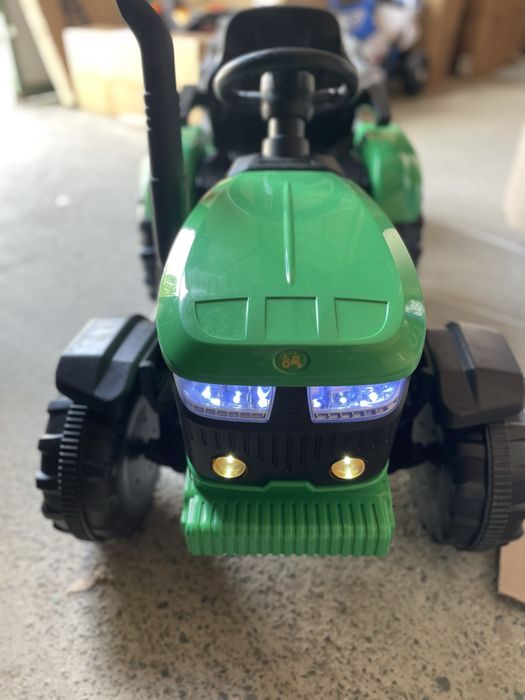 Tractor electric copii Nichiduta Track Green 90W cu telecomanda  12V